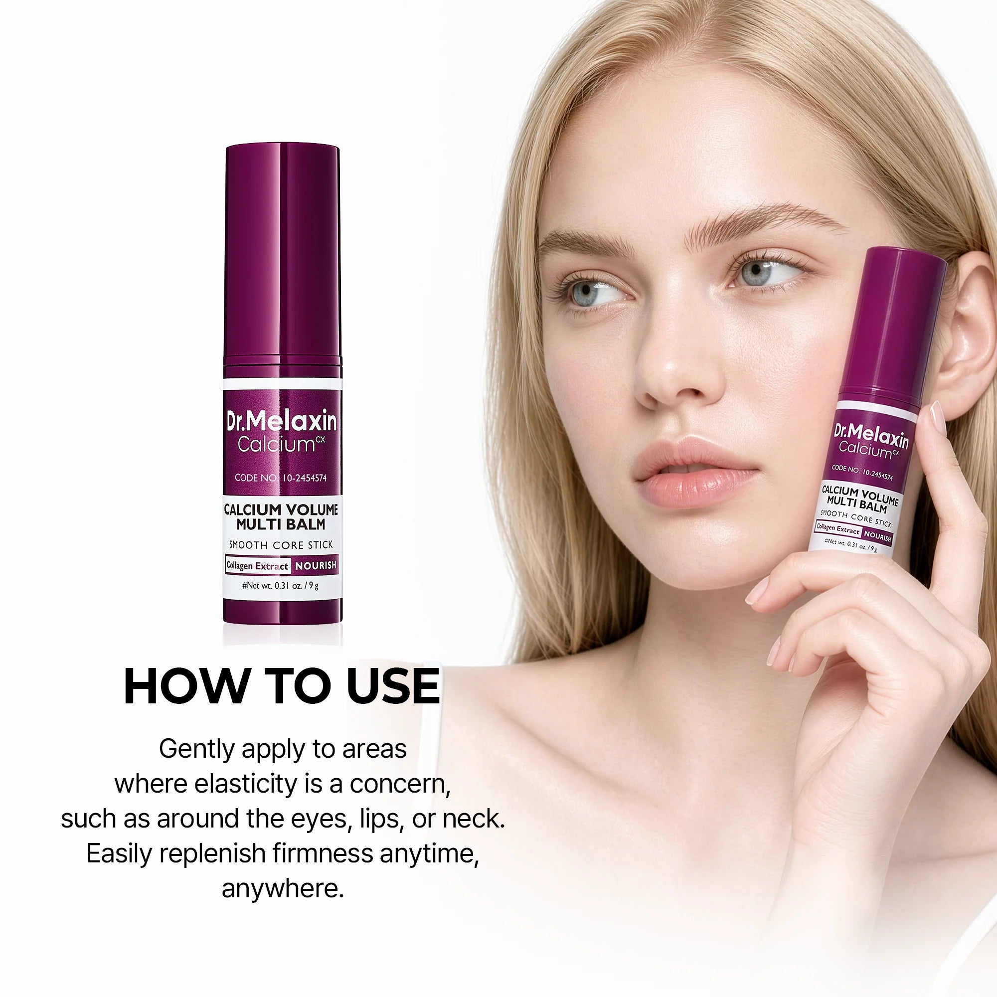 Dr. Melaxin Bálsamo Reafirmante Calcium Volume Multi Balm con Colágeno 9 g
