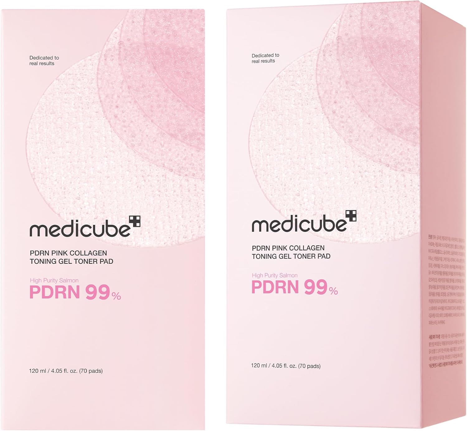 Medicube Pdrn Pink Collagen Toning Gel Toner Pad 120 ml 70Ea