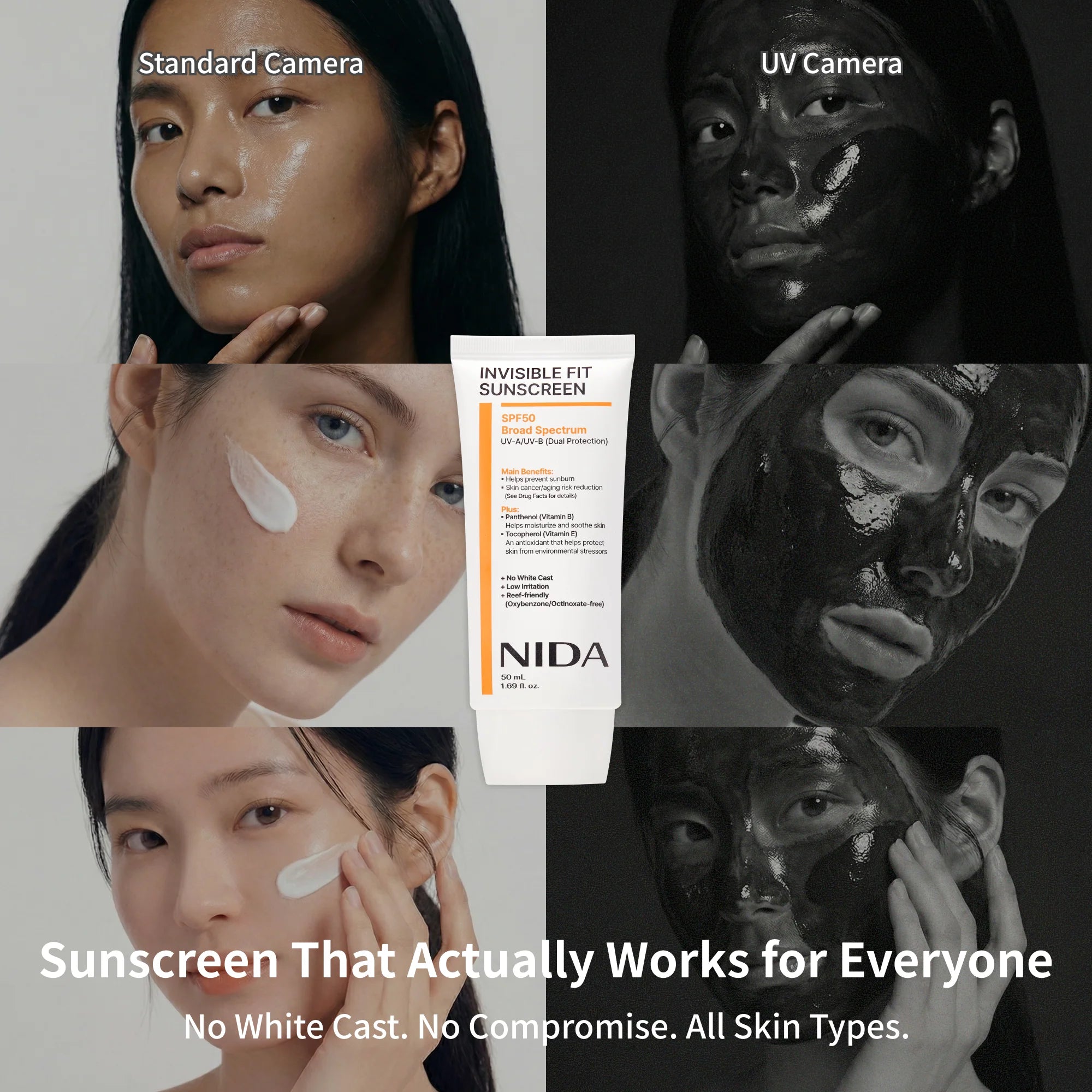 NIDA Invisible Fit sunscreen