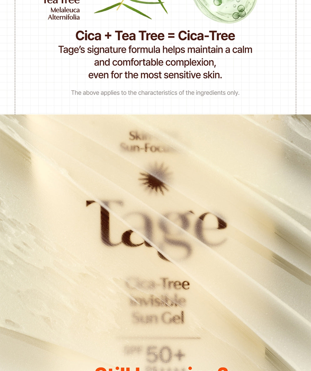 Tage Cica Tree Invisible Sun Gel - 50ml