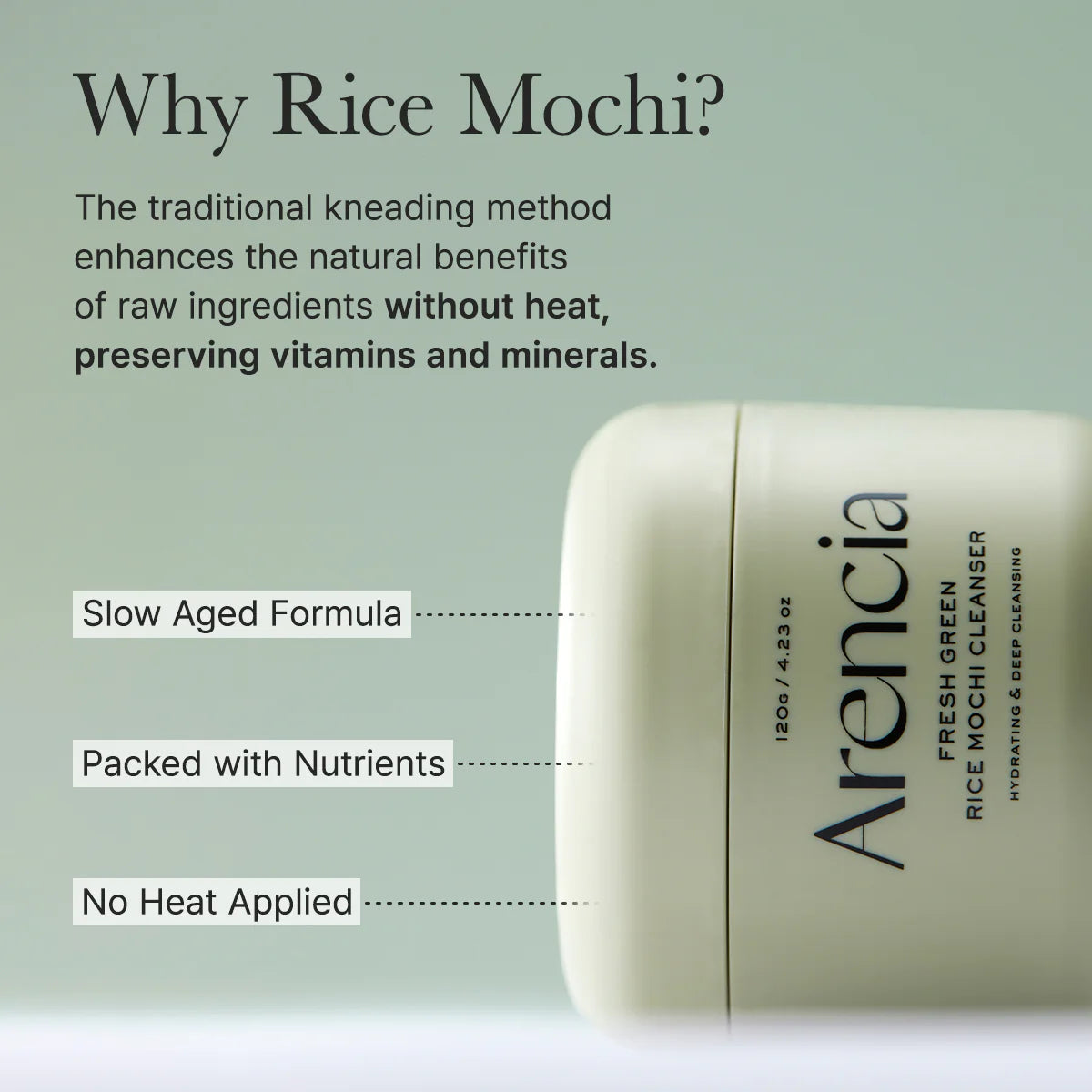 Arencia Fresh Green Rice Mochi Cleanser - Pre Venta