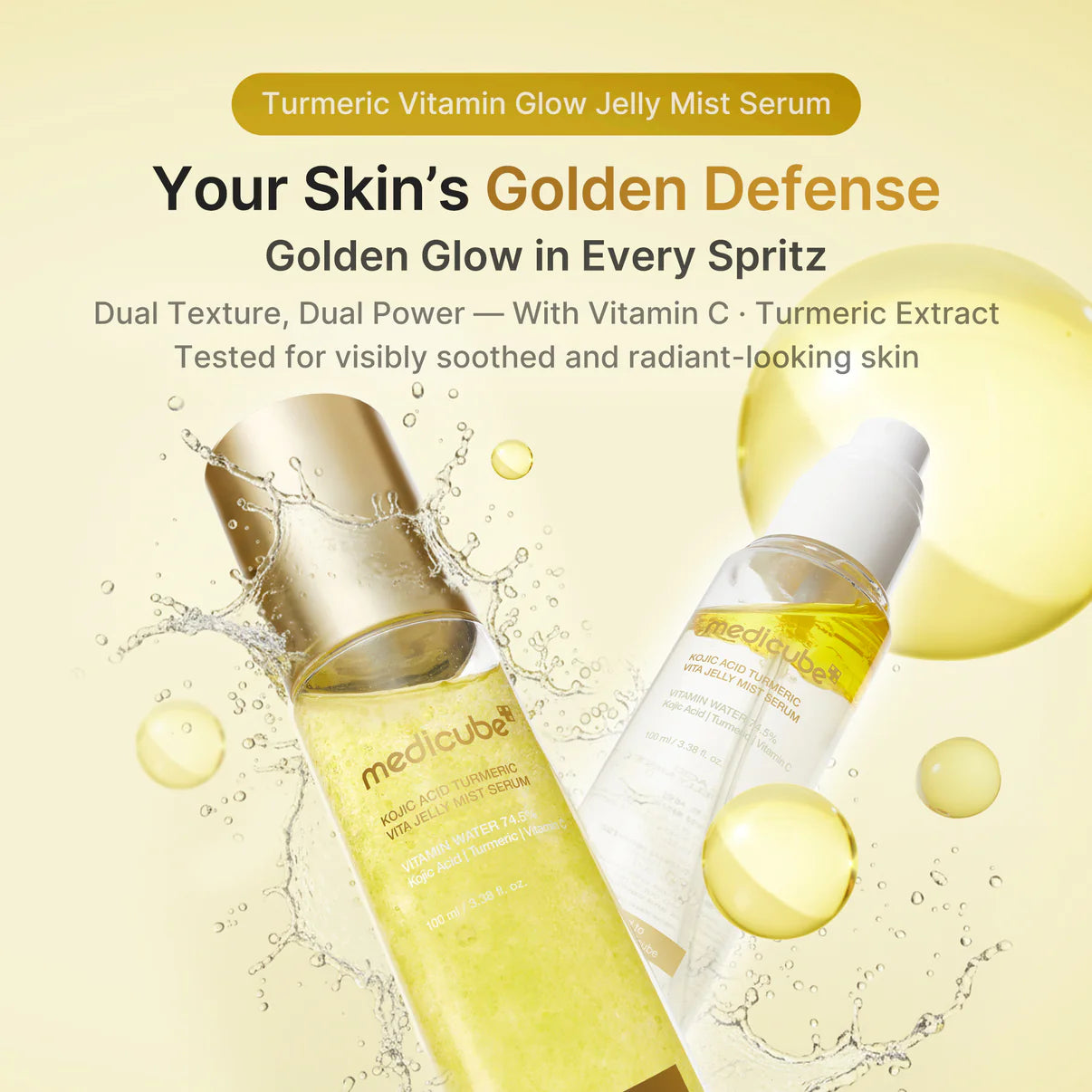 Kojic Acid Turmeric Vitamin Gold Jelly Mist Serum - (Pre Venta 25 días )