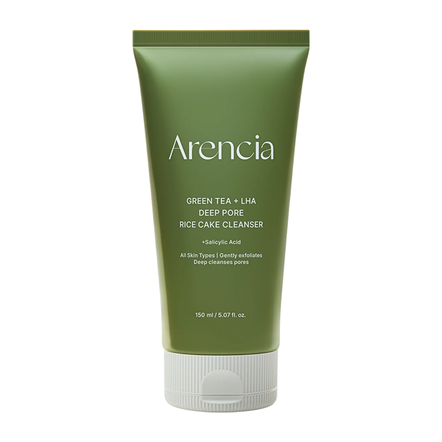 Arencia Green Tea + LHA Deep Pore Rice Cake Cleanser, 5.07 fl oz