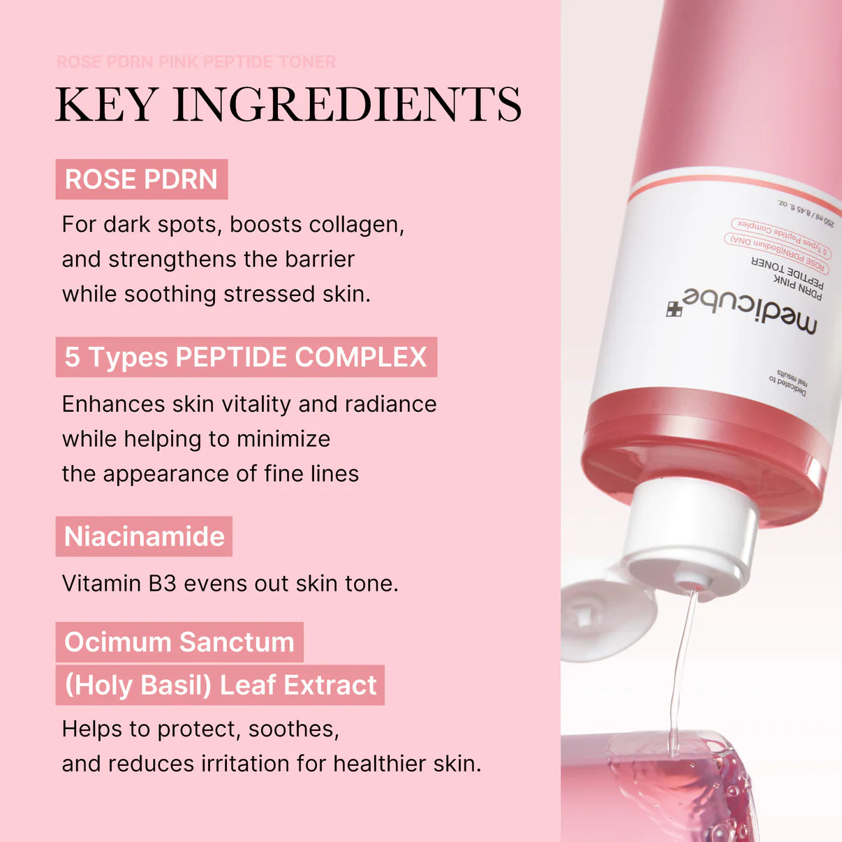 Medicube Pdrn Pink Peptide Toner 250Ml