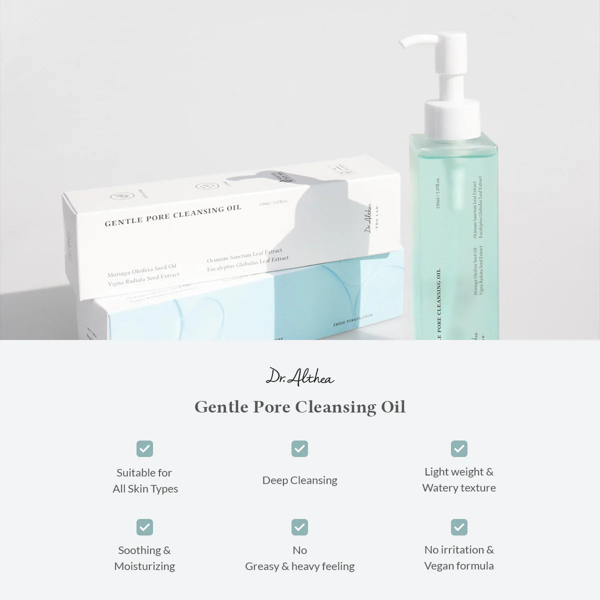 Dr. Althea Gentle Pore Vegan Cleansing Oil 150 Ml