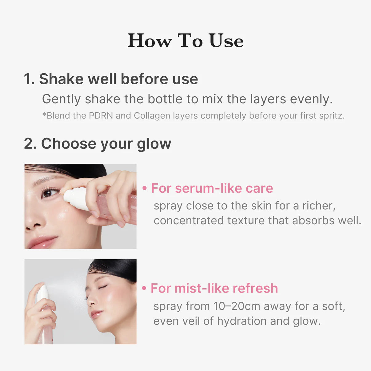 Medicube Pdrn Pink Collagen Glow Jelly Mist Serum 100 ml