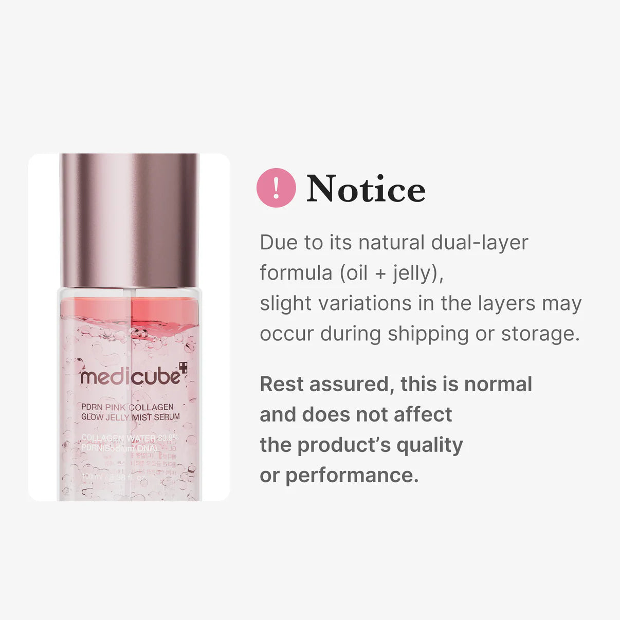 Medicube Pdrn Pink Collagen Glow Jelly Mist Serum 100 ml