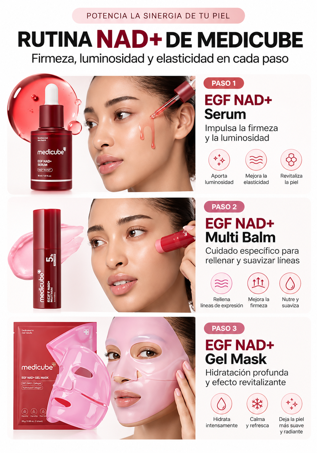 Medicube Bálsamo Facial Reafirmante EGF NAD Firming Multi Balm 10 g