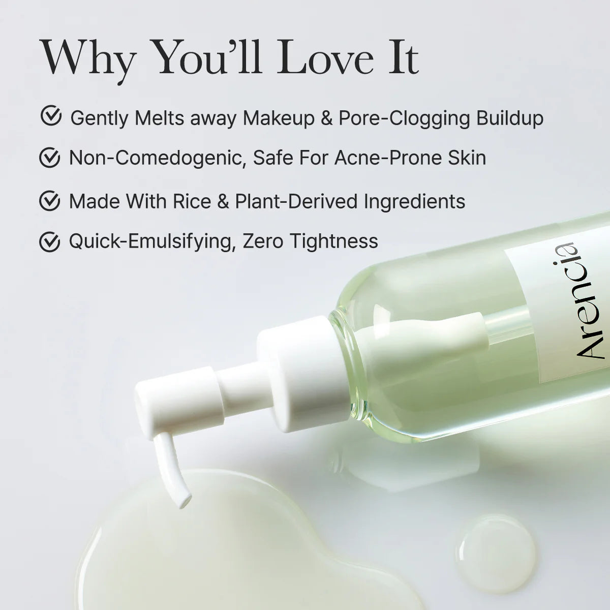 Arencia Pore Melt Mochi Cleansing Oil 200 ml
