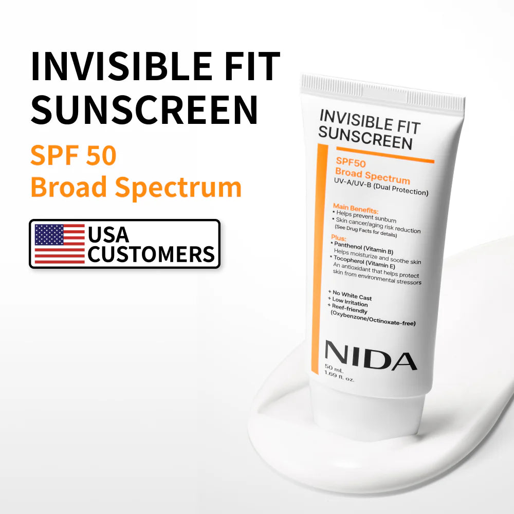 NIDA Invisible Fit sunscreen