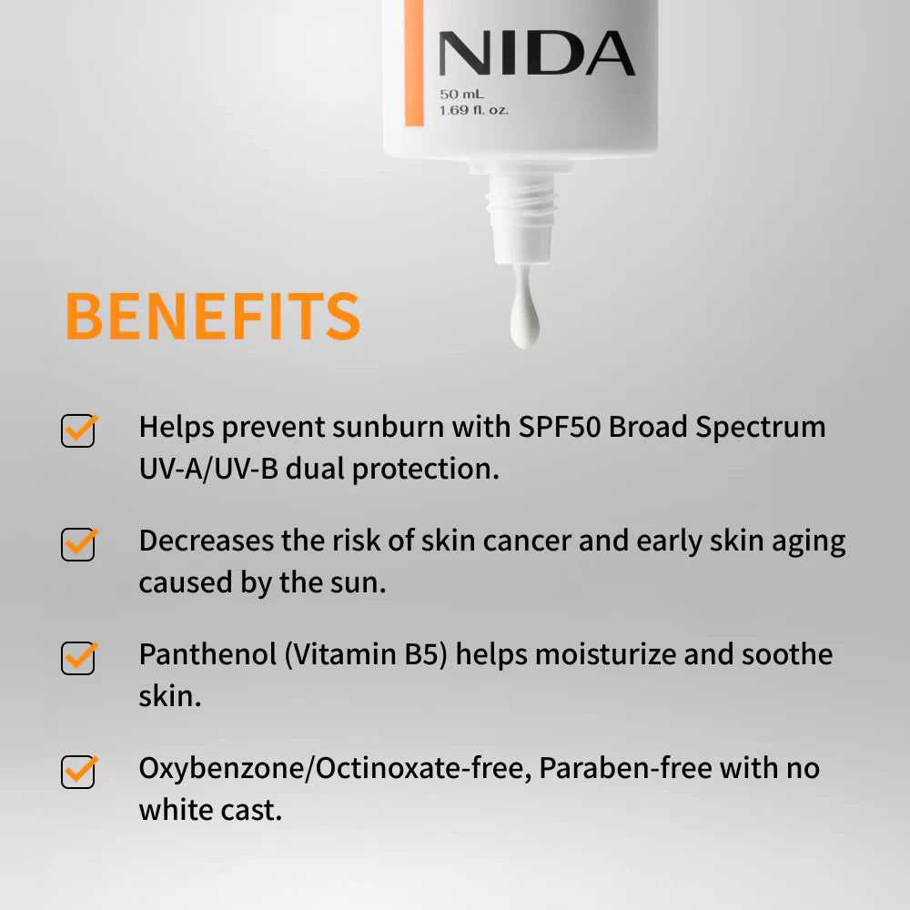 NIDA Invisible Fit sunscreen