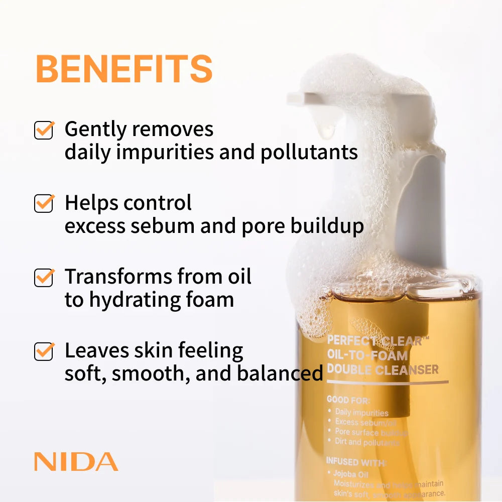 NIDA Perfect Clear™ Double Oil Foam Cleaner 145 ml