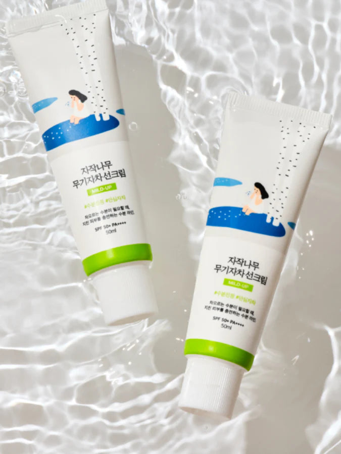 Round Lab Birch Juice Moisturizing Mild Up Sunscreen Spf50+ Pa++++