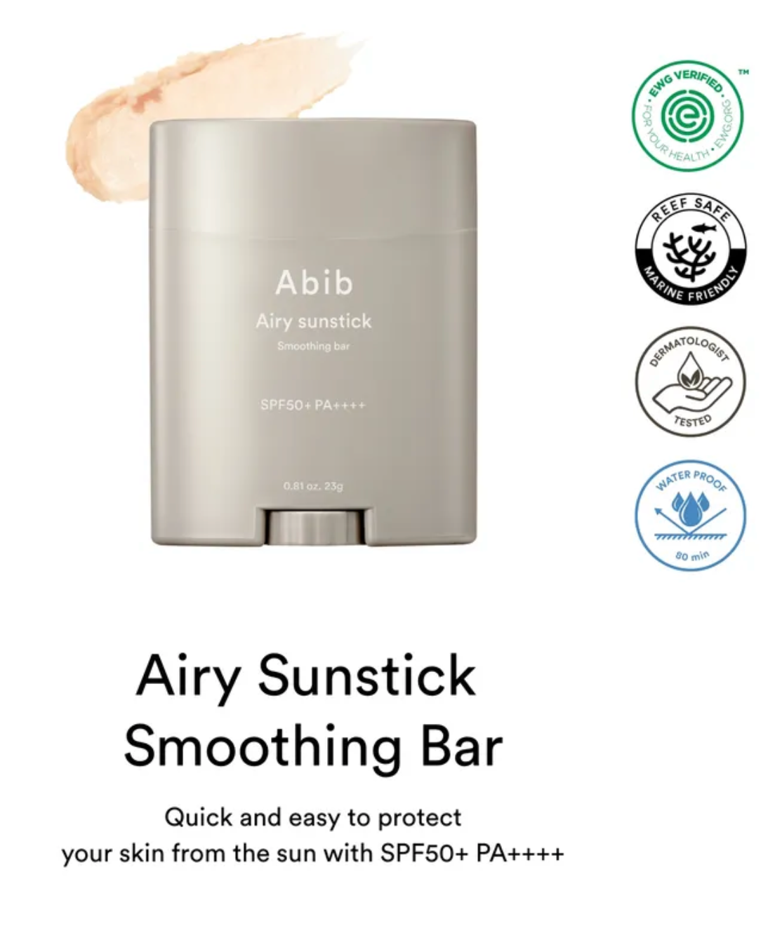 Abib Airy Sun Stick Smoothing Bar 23G
