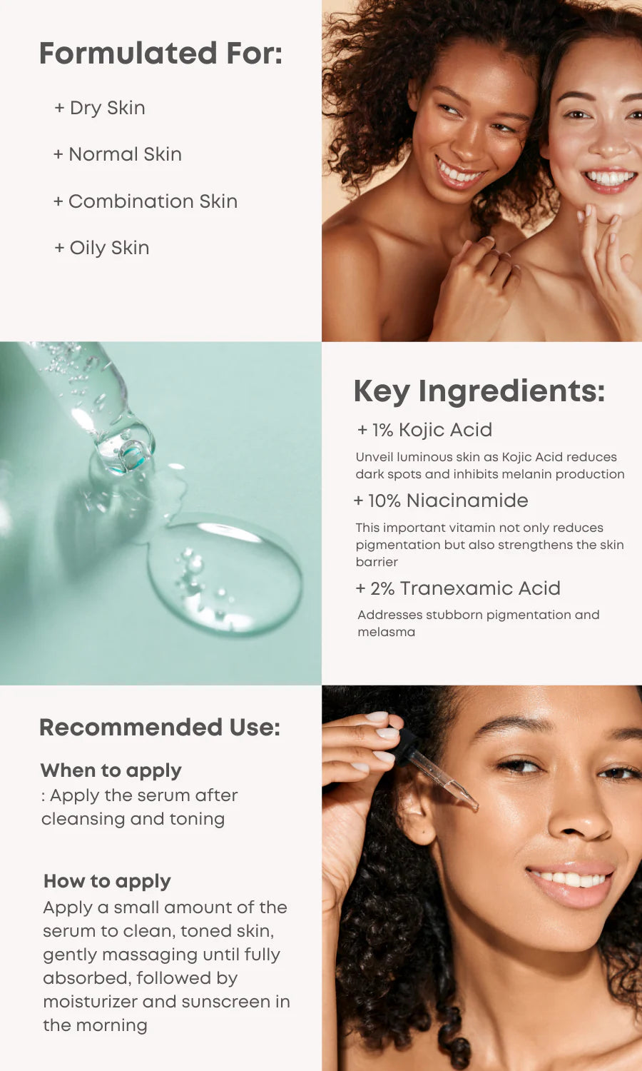 Suero B-Boost con ácido kójico al 1%