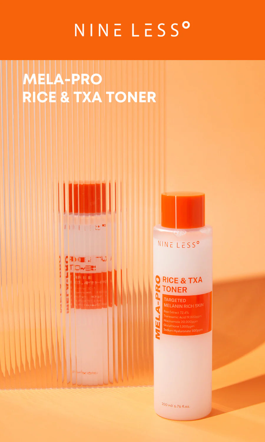 Nineless Mela Pro Rice & Txa Toner 200Ml