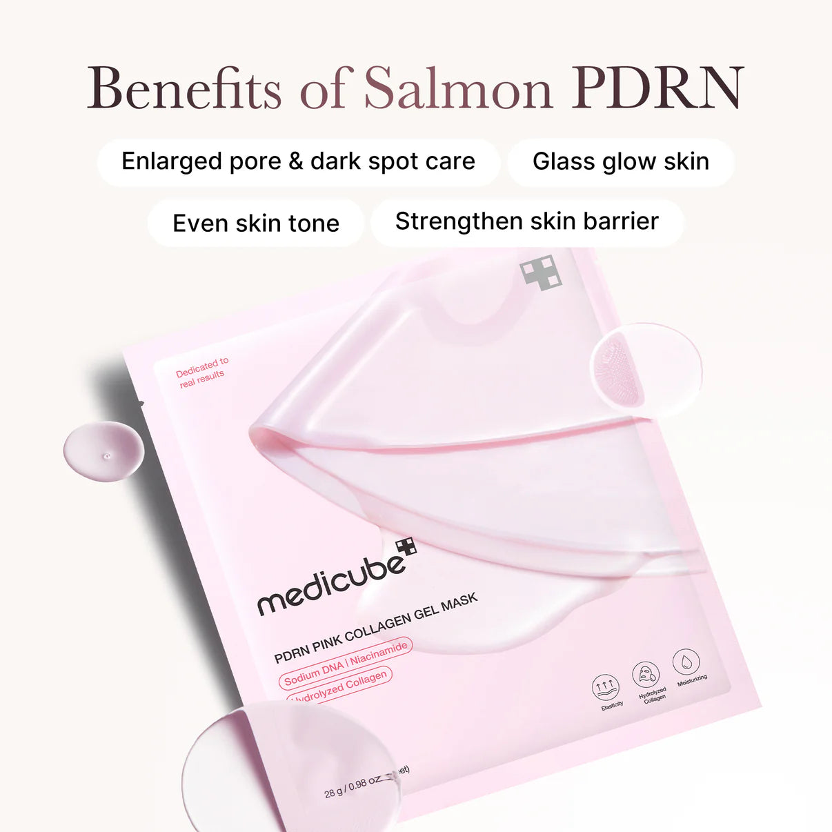 Medicube Salmon DNA PDRN pink collagen jelly gel mask - Pre Venta