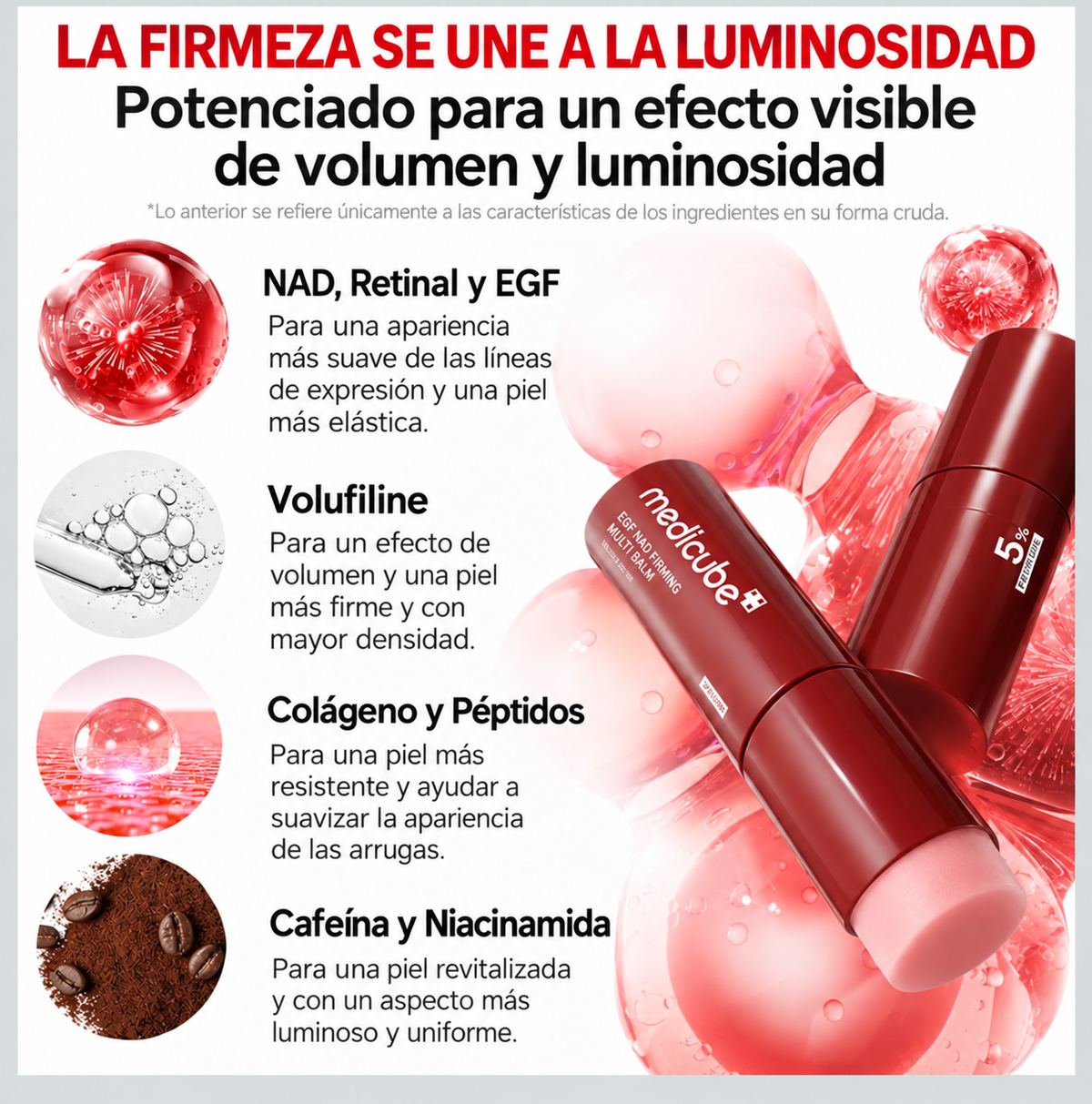 Medicube Bálsamo Facial Reafirmante EGF NAD Firming Multi Balm 10 g