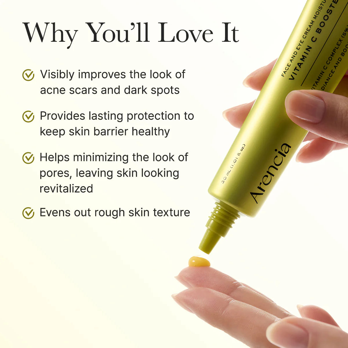 Arencia Vitamin C Booster Shot, Pure Vitamin C + Glutathione For Bright 30 ml