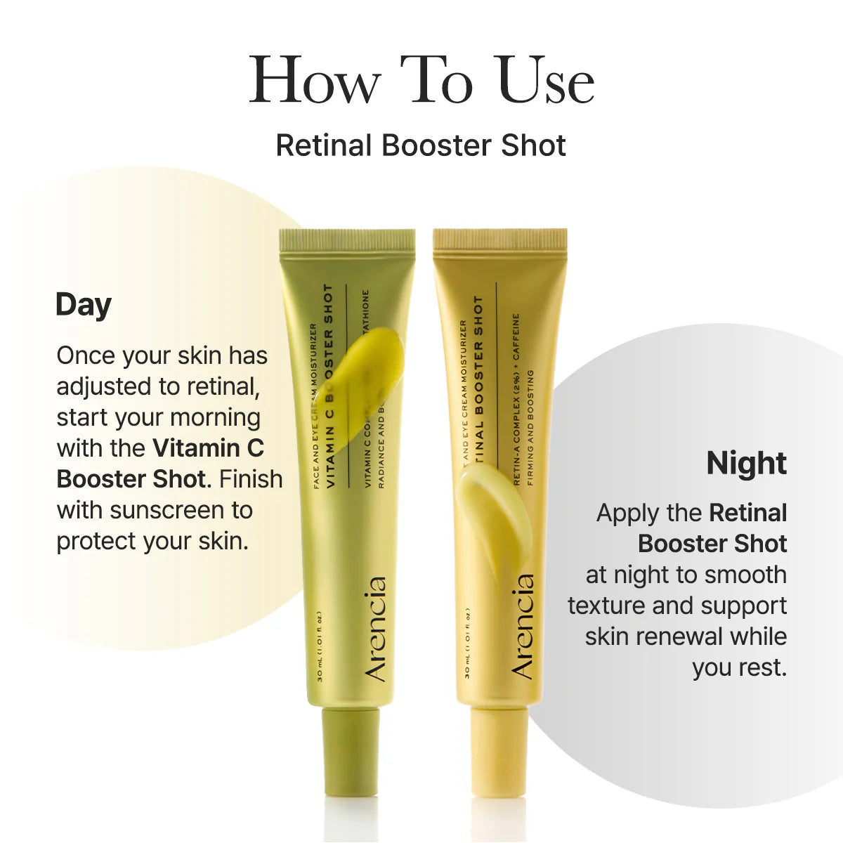 Arencia Vitamin C Booster Shot, Pure Vitamin C + Glutathione For Bright 30 ml
