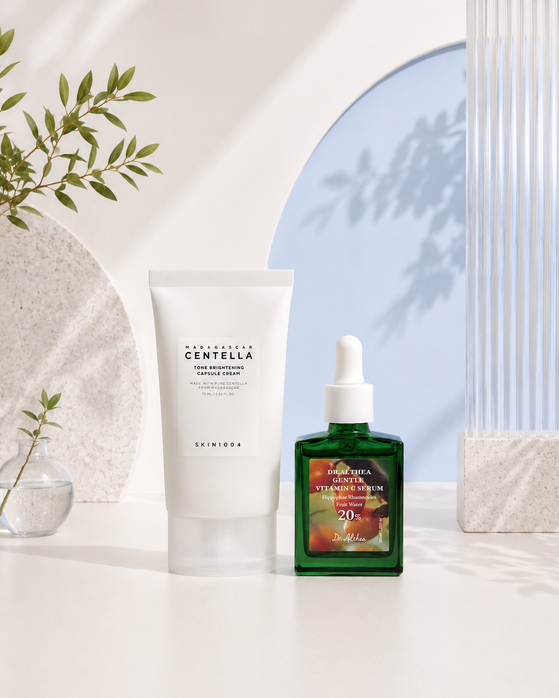 Pack Glow & Brightening Vitamina C + Centella