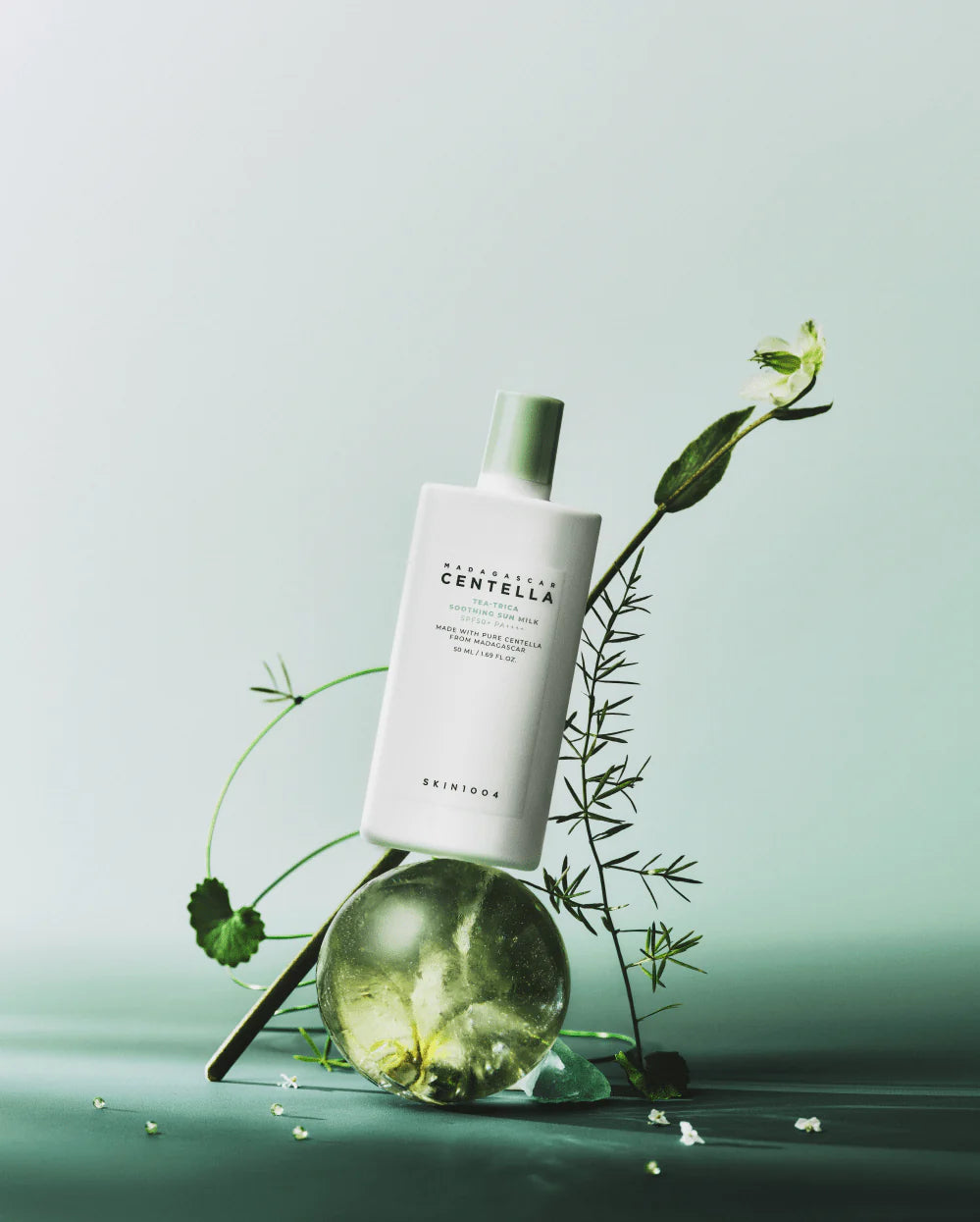 Skin1004 Madagascar Centella Tea Trica Soothing Sun Milk Spf50+ Pa++++