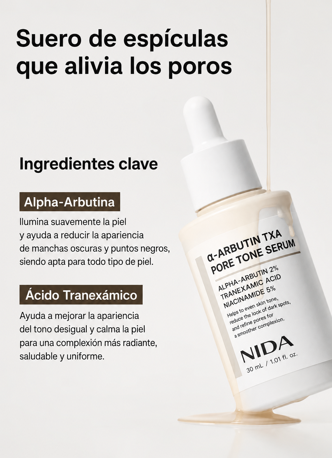 NIDA Dúo Sérums Antimanchas + Péptidos Pure Tone & Renewal 50 ml